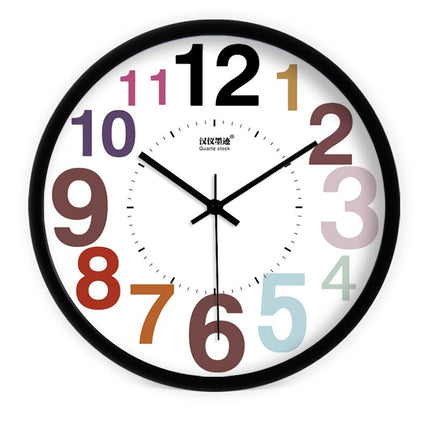 Orologio da parete colorato effetto legno