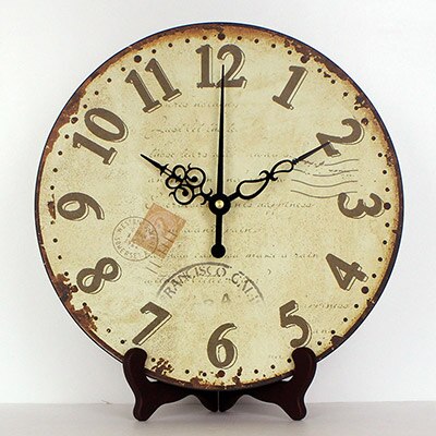 Orologio da tavolo rotondo stile antico