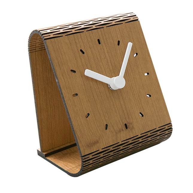 Orologio da tavolo moderno in legno