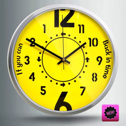 Orologio da parete design movimento contrario