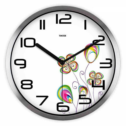 Orologio da parete moderno disegno floreale