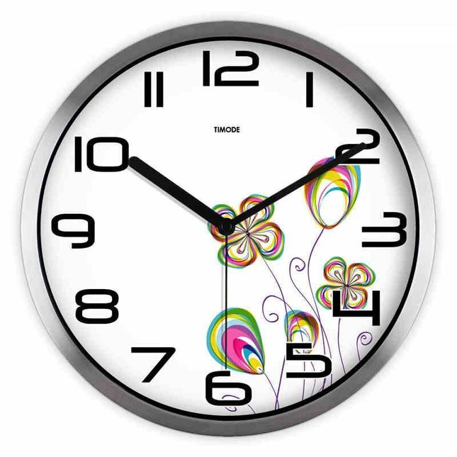 Orologio da parete moderno disegno floreale