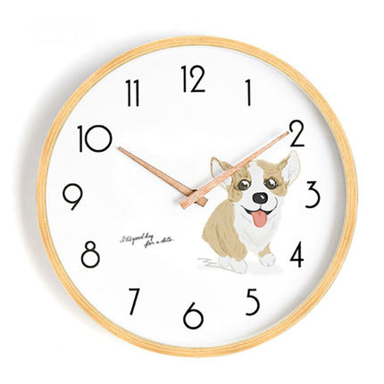 Orologio da parete scandinavo in legno