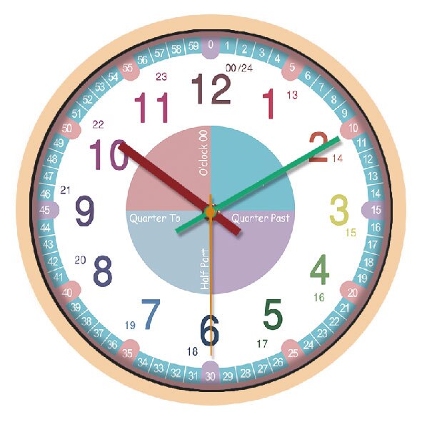 Orologio da parete didattico per bambini