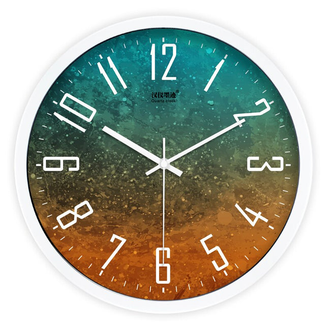 Orologio da parete colorato effetto legno