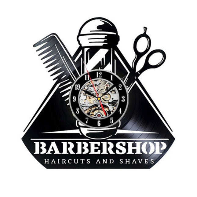 Orologio da parete vinile per Barbiere
