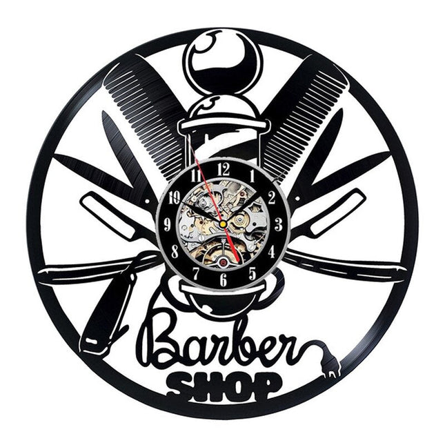 Orologio da parete vinile per Barbiere