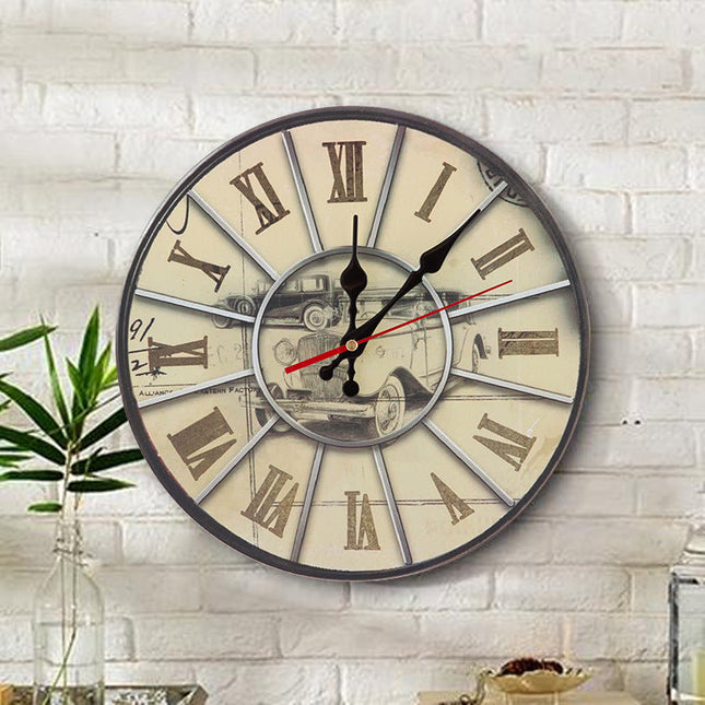 Orologio da parete con gufi colorati