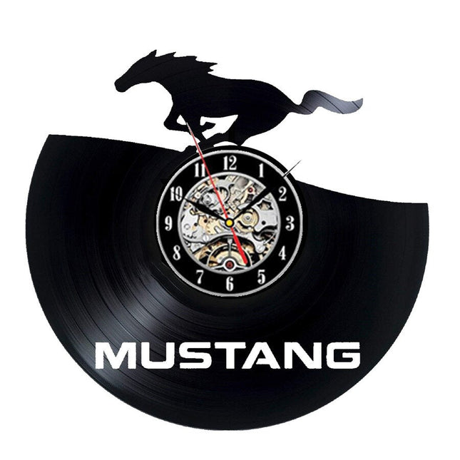 Orologio da parete vinile auto Mustang