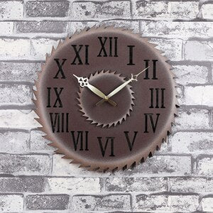 Orologio da parete industrial con ingranaggi