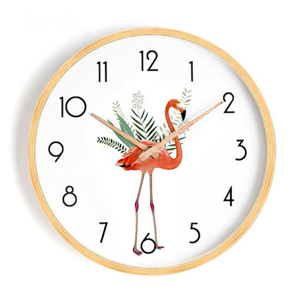 Orologio da parete scandinavo in legno