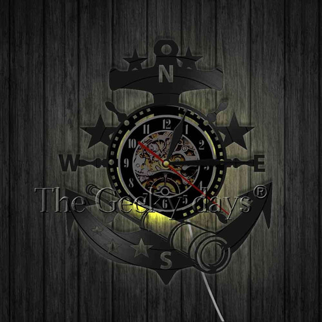 Orologio da parete in vinile ancora