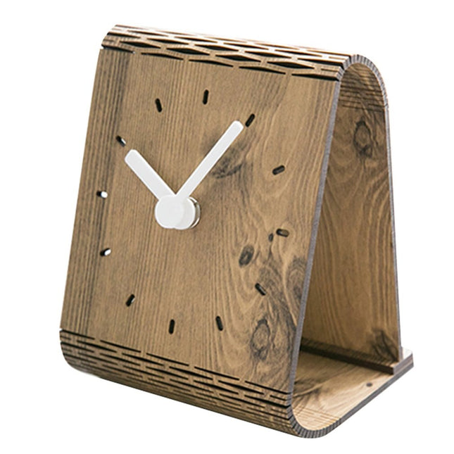 Orologio da tavolo moderno in legno