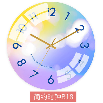 Orologio da parete colorato stile nordico