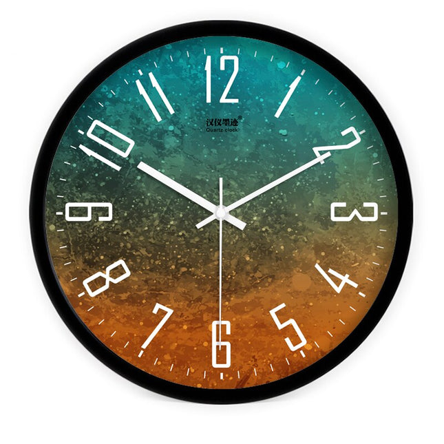 Orologio da parete colorato effetto legno