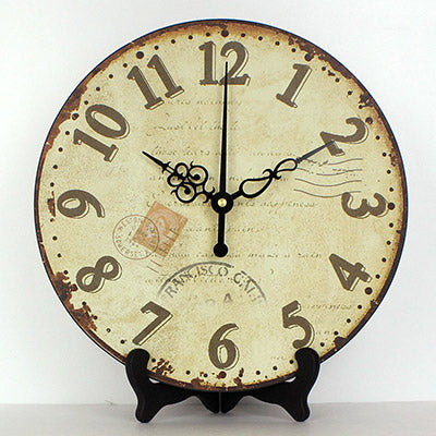 Orologio da tavolo rotondo stile antico