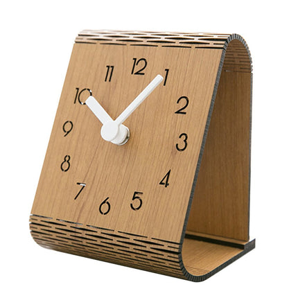 Orologio da tavolo moderno in legno