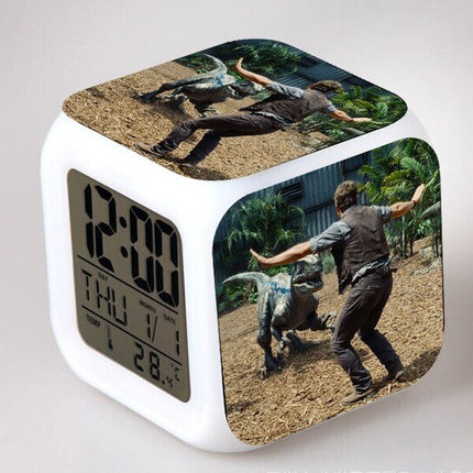 Sveglia a cubo digitale tema Jurassic Park