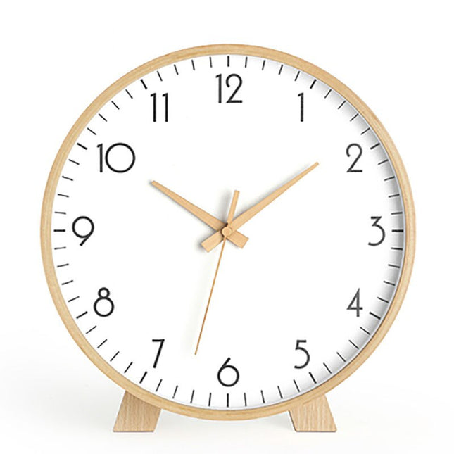 Orologio da tavolo minimalista in legno