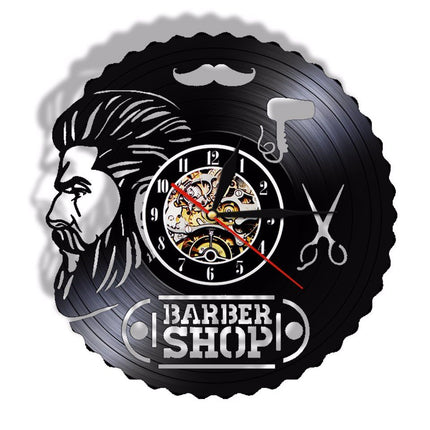 Orologio da parete vinile barber shop