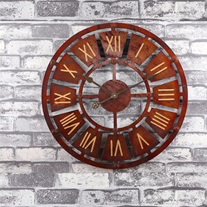 Orologio da parete industrial con ingranaggi