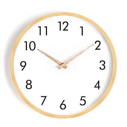 Orologio da parete scandinavo in legno