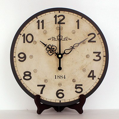 Orologio da tavolo rotondo stile antico