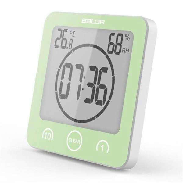 Orologio digitale da bagno con ventosa