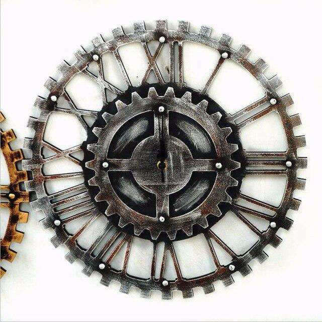 Orologio da parete industriale a ingranaggi