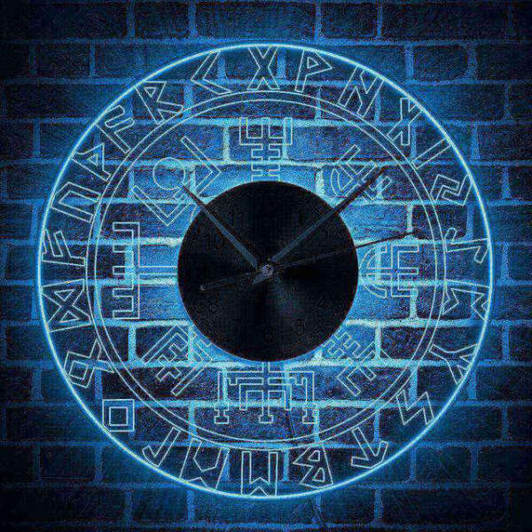 Orologio da parete luminoso design moderno