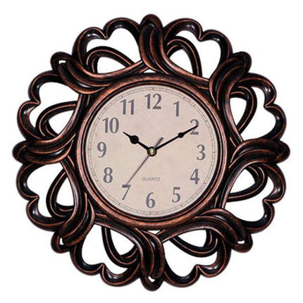 Orologio da Parete Legno Intagliato Sole