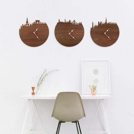 Orologio da Muro Legno Skyline New York