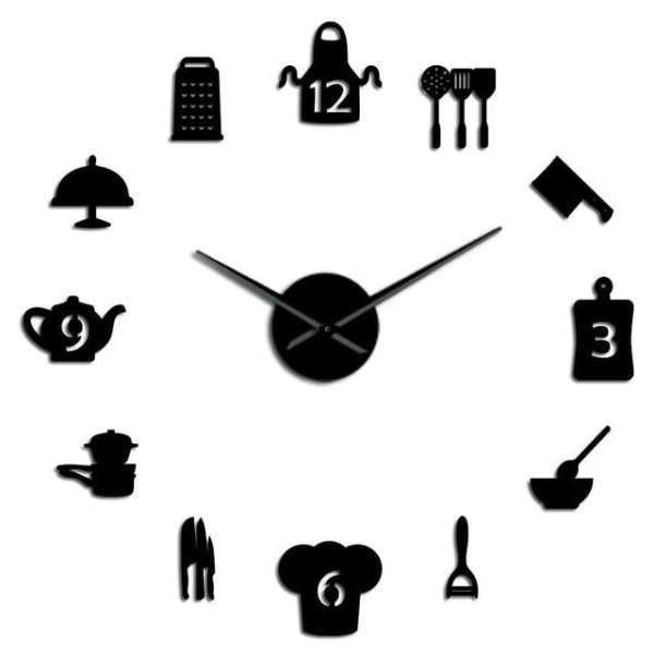 Orologio adesivo da parete per cucina