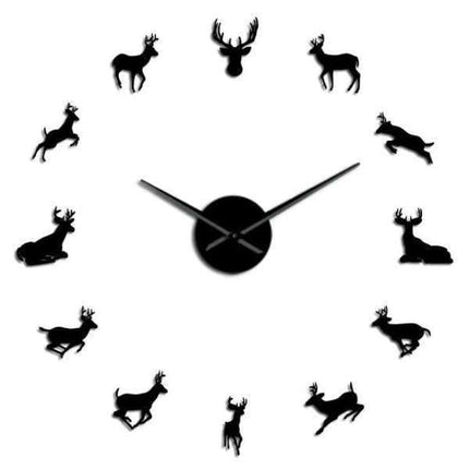 Orologio da parete adesivo con cervi