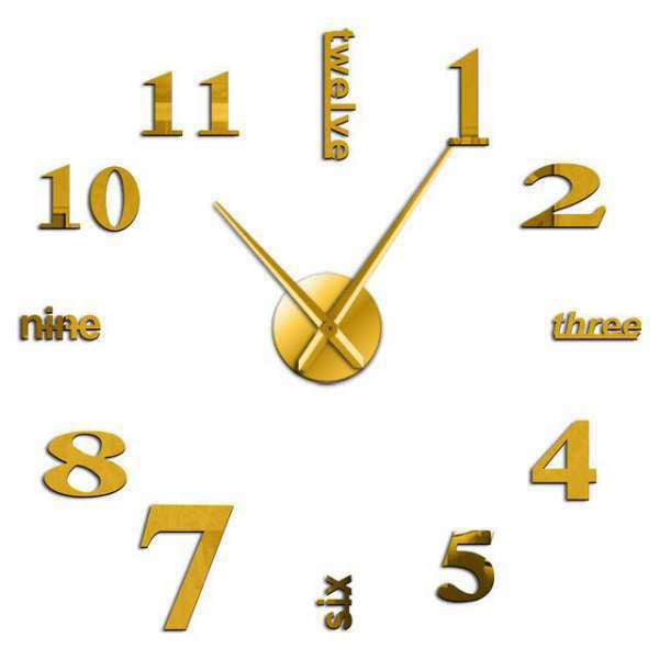 Orologio da parete adesivo numeri scritti