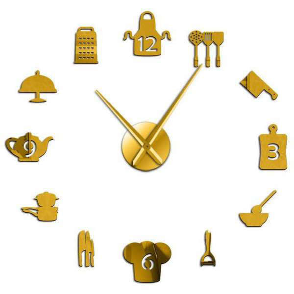 Orologio adesivo da parete per cucina