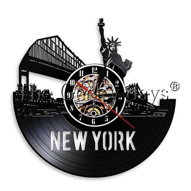 Orologio da parete vinile ponte New York