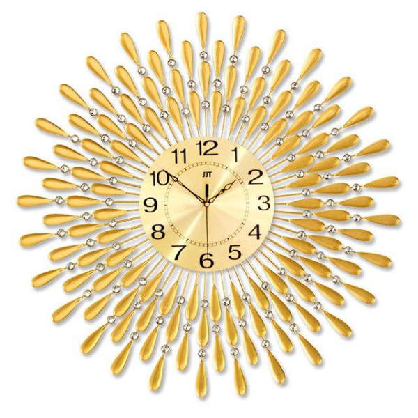Grande Orologio da Parete Raggi Dorati