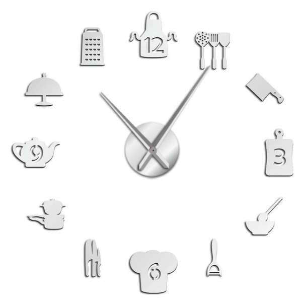 Orologio adesivo da parete per cucina