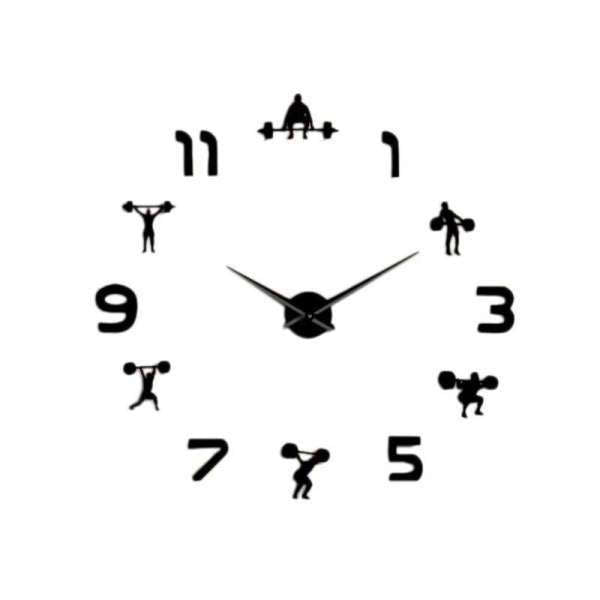 Orologio da parete adesivo tema fitness