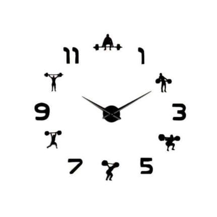 Orologio da parete adesivo tema fitness