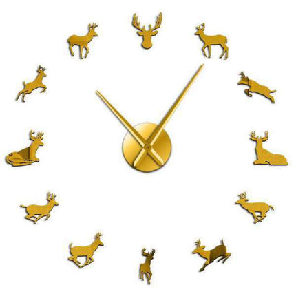Orologio da parete adesivo con cervi