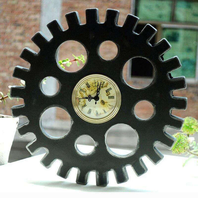 Orologio da parete forma ingranaggio vintage