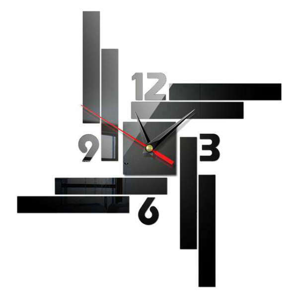 Orologio da parete adesivo design rettangolare