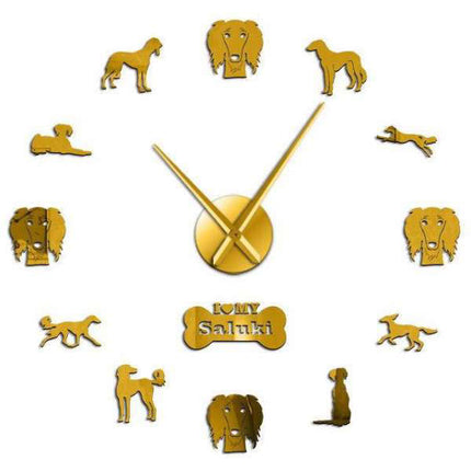 Orologio da parete adesivo cane Saluki