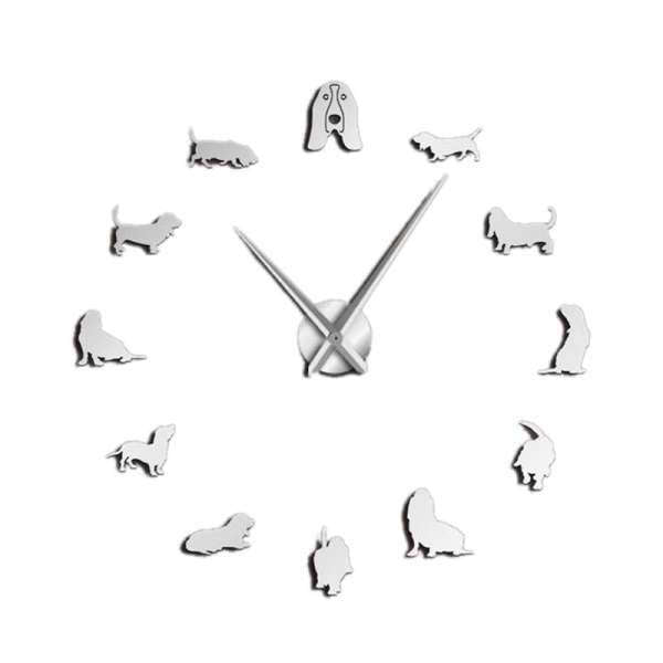Orologio da parete adesivo amore cani