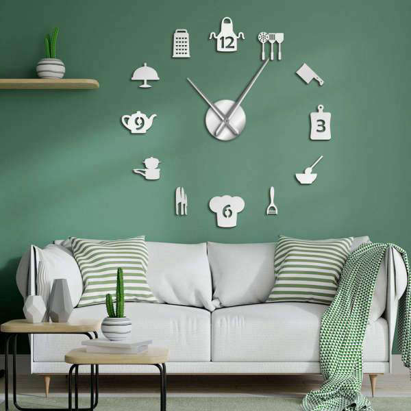 Orologio adesivo da parete per cucina
