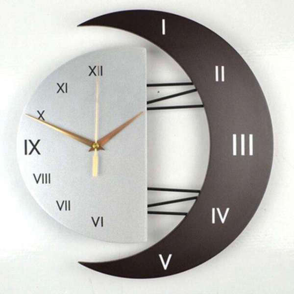Orologio da Parete Design a Mezzaluna