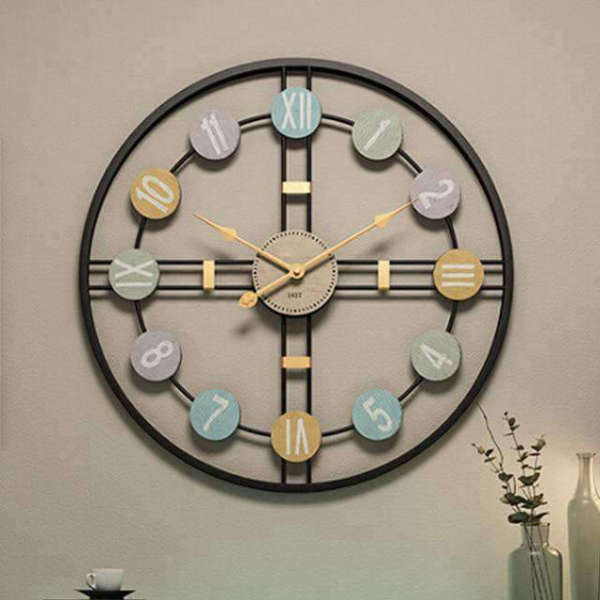 Orologio da parete design industriale colorato