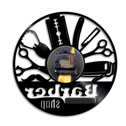 Orologio da parete LED per salone barbiere